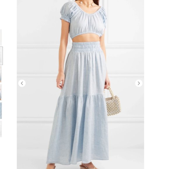Mara Hoffman Dresses & Skirts - Mara Hoffman Carmen tiered striped hemp maxi skirt